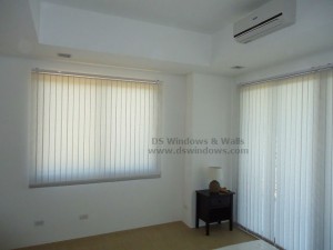 Complete your White-themed Bedroom with Fabric Vertical Blinds - Tagaytay City, Philippines
